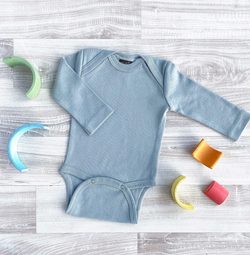 Боди Mjolk Baby Blue с длинным рукавом (68)